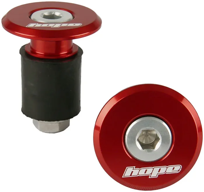 Hope Grip Doctor Bar End Plugs Red