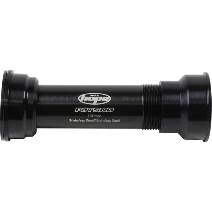 Hope PressFit 41 Bottom Bracket – 121mm Fat Bike For 24mm Spindle Stainless Black