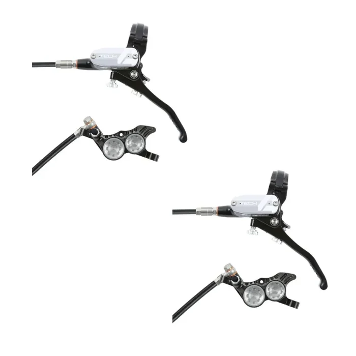 Hope Tech 4 E4 Brakeset, Front & Rear, Black/Silver