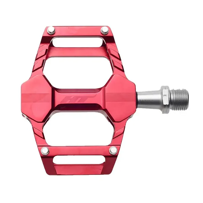 HT Components AR06 Cheetah Platform Pedals Body Aluminum Spindle Cr-Mo 9/16 Red Pair