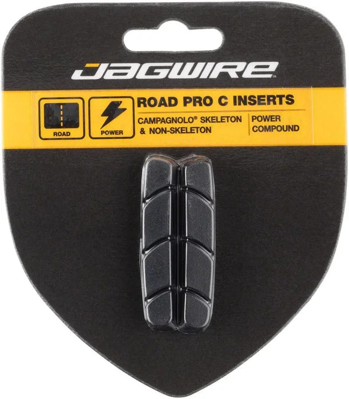 Jagwire Road Pro C Brake Pad Inserts Campagnolo Friction Fit Black