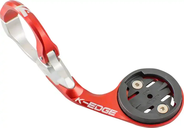 K-EDGE Garmin Race Handlebar Mount 31.8mm Red/Silver