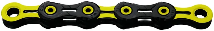 KMC DLC 11 Chain – 11-Speed 118 Links Black/Yellow