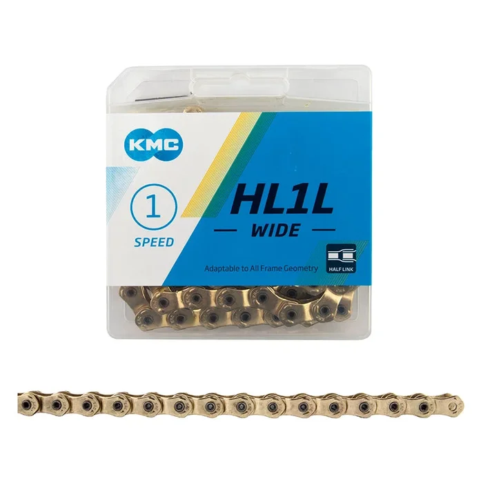 KMC HL1L Wide 1 Speed Gold 100 Link