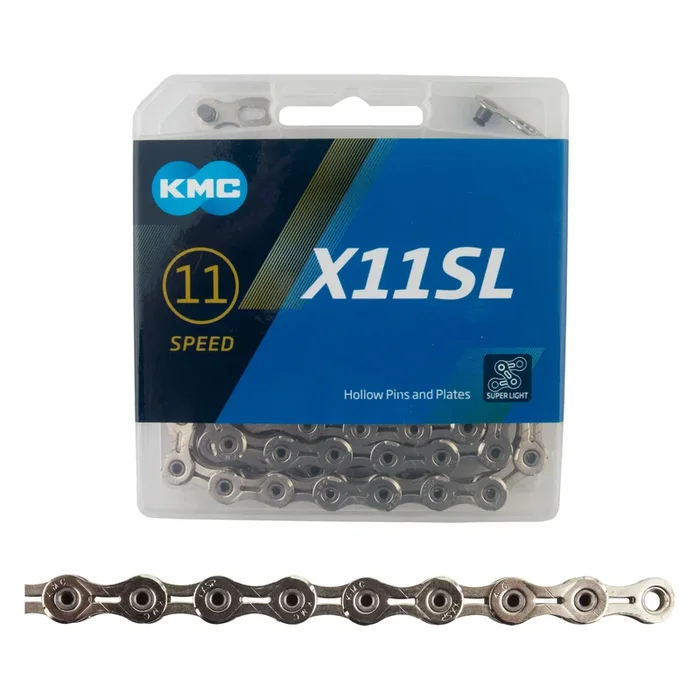 KMC X11SL 11 Speed Bike Chain Chrome 118 links