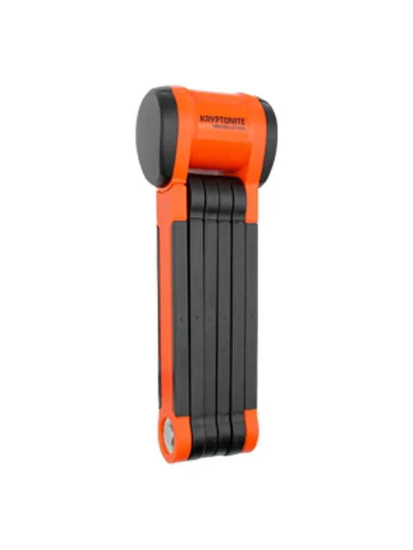 Kryptonite Evolution 790 Folding Lock – 90cm Keyed Inludes Click Tight Bracket BLK/Orange