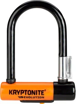 Kryptonite Evolution Series U-Lock – 3.25 x 5.5″, Keyed, Black, Includes Bracket