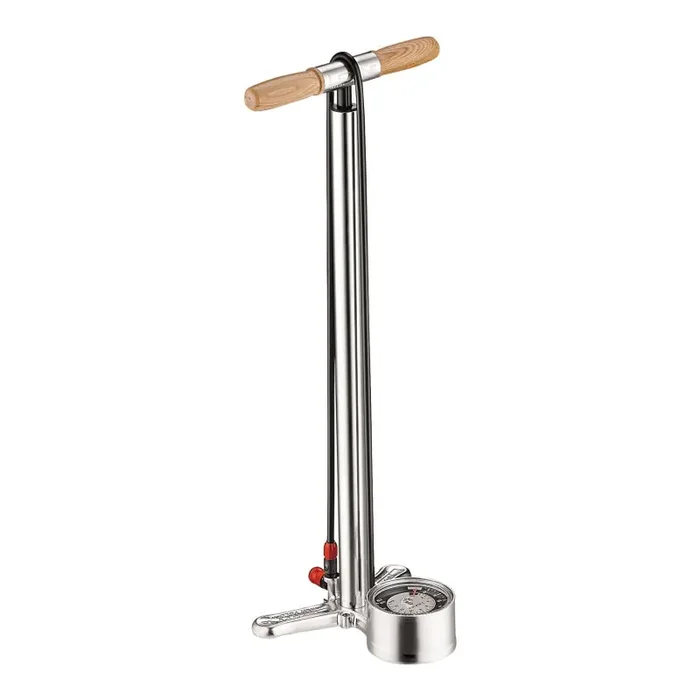 Lezyne Alloy Floor Drive Pump Standard Length ABS-1 Chuck Silver