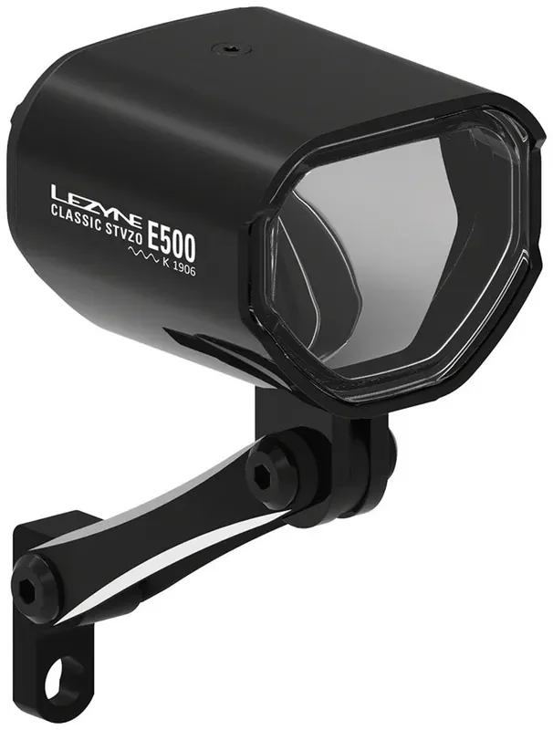 Lezyne Classic E500 Ebike Headlight – Handlebar/Fork Mount STVZO 500 Lumen BLK