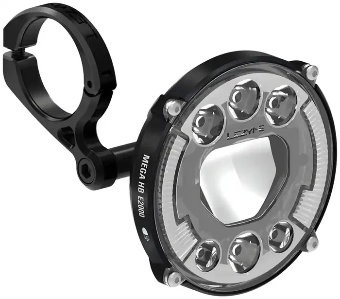 Lezyne Mega HB E2000 Ebike Headlight – 600/2000 Lumen STVZO Compliant Black