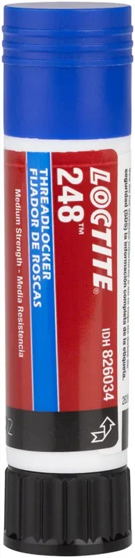 Loctite 248 Threadlocker Medium Strength – For Fastners 6-20mm Oil resistant 9g Stick
