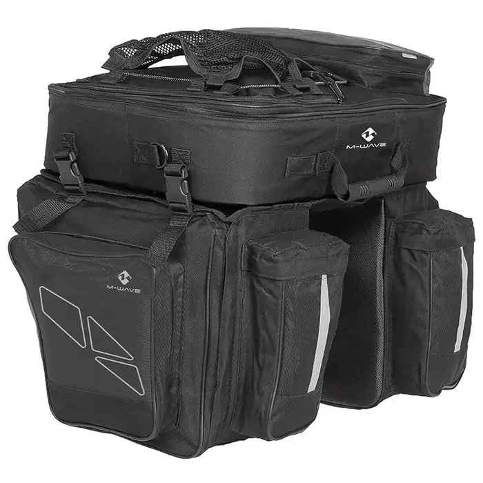 M-Wave Amsterdam Triple Pannier 62L Black