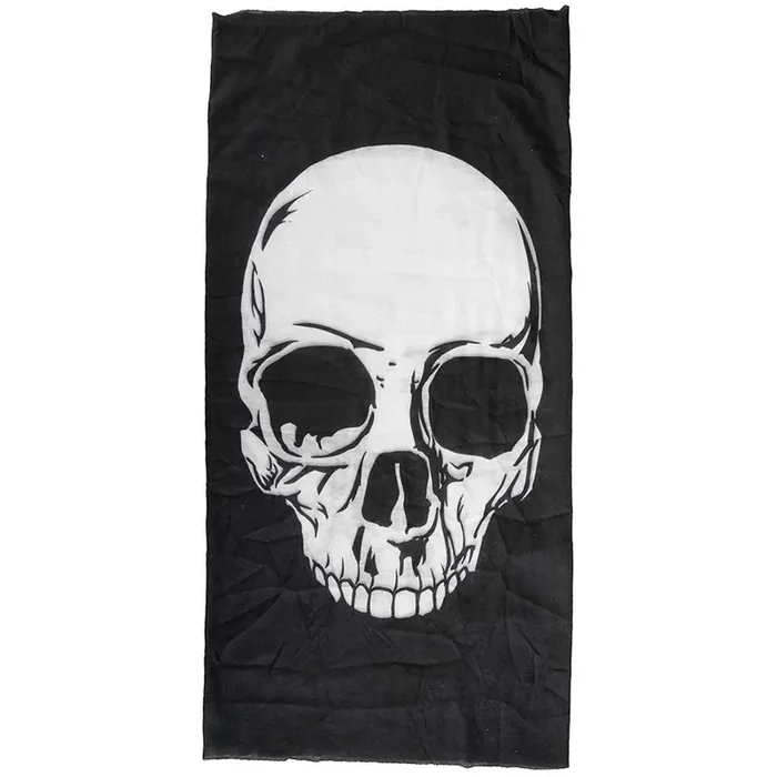 M-Wave Seamless Bandana Black/White Skull