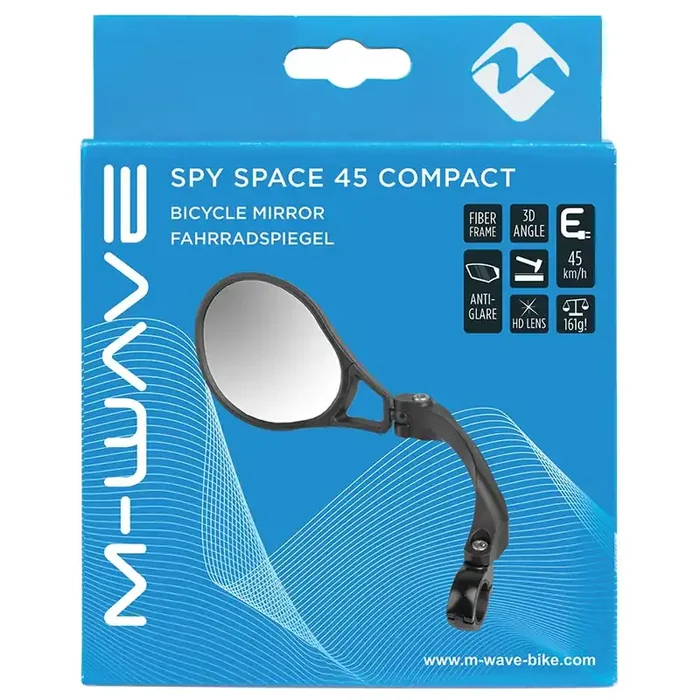 M-Wave Spy Space 45 Compact Mirror Mount Handlebar