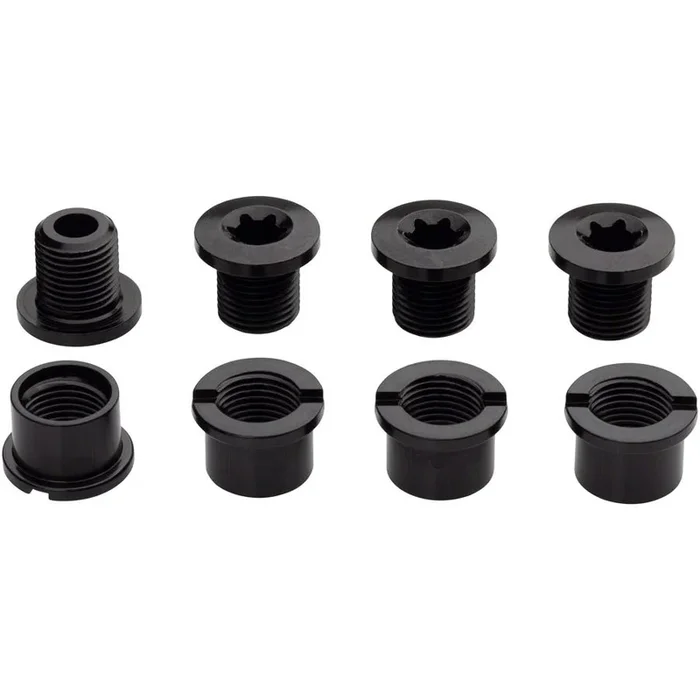 M8 Alloy Chainring Bolts and Nuts, 4-Pack