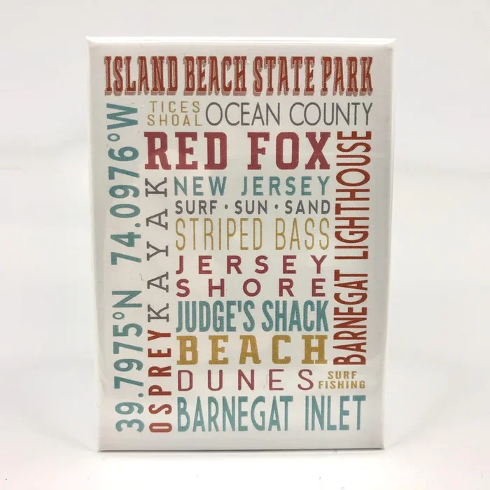 Magnet – Island Beach State Park – Typography