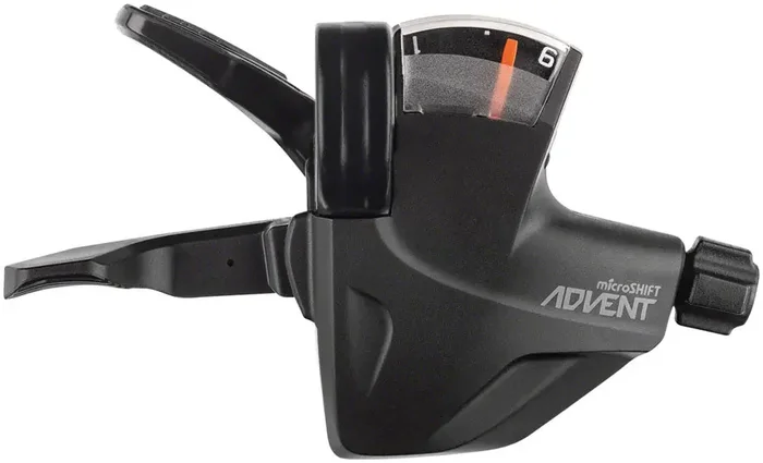 microSHIFT ADVENT Quick Trigger Pro Right Shifter – 1×9 Speed Gear Indicator BLK ADVENT Compatible Only