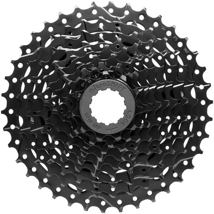 microSHIFT ADVENT Super Short Cassette – 9 Speed 11-38t Black ED Coated