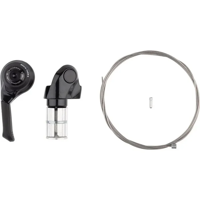 microSHIFT Left Bar End Mountain Shifter – Double/Triple Friction Shimano Compatible