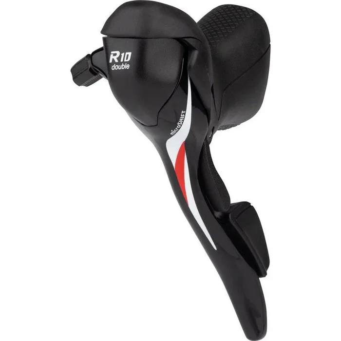 microSHIFT R10 Left Drop Bar Shift Lever – Double Shimano Compatible Black