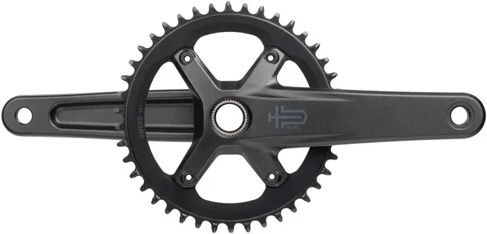 microSHIFT Sword 1x Crankset – 165mm 10-Speed 42t 110 Asym BCD 24mm Spindle BLK