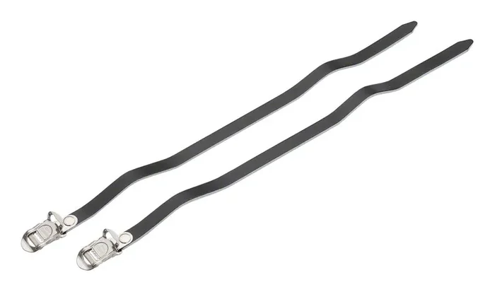MKS Leather Toe Straps 420mm Long Black