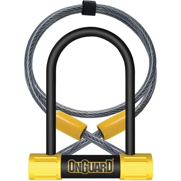 OnGuard, Bulldog Mini DT 8015, U-Lock, 13mm x 90mm x 140mm / 10mm x 120cm (13mm x 3.5” x 5.5” / 10mm x 4′)