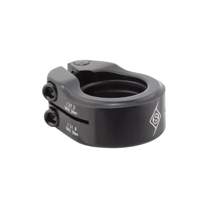 Origin8 Clampdown Double Seatpost Clamp 31.8 / 27.2 Black AL6061