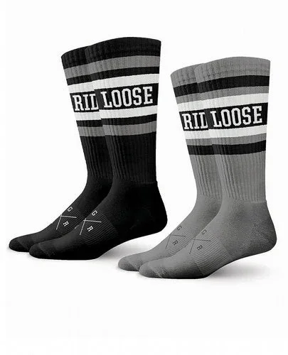 Pack de 2 pares de calcetines Asoc “Grey” Loose Riders