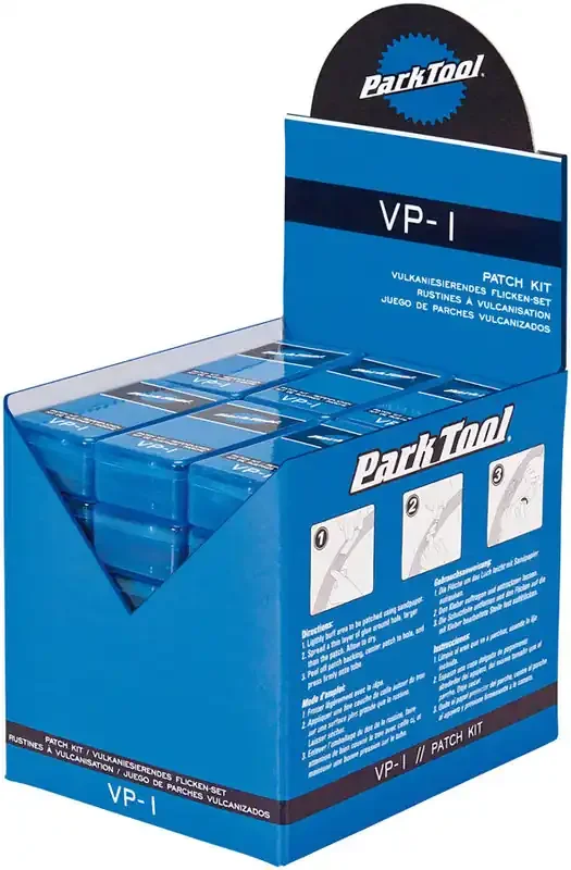 Park Tool Vulcanizing Patch Kit Display Box with 36 Individual Kits