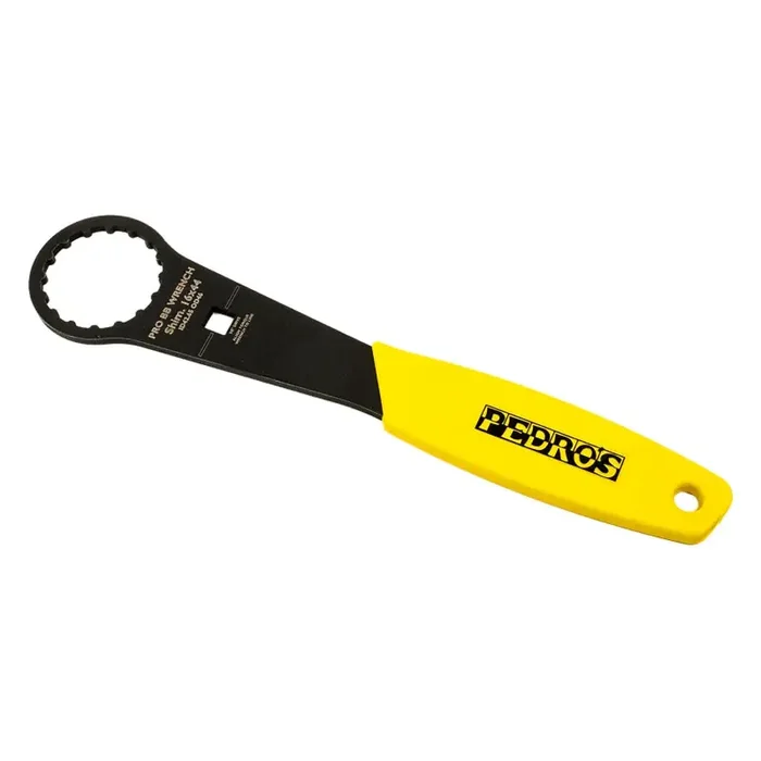 Pedros Pro BB Socket Wrench Bottom Bracket Wrench Yellow/Black 16-Notch 44mm 6460242 3/8`