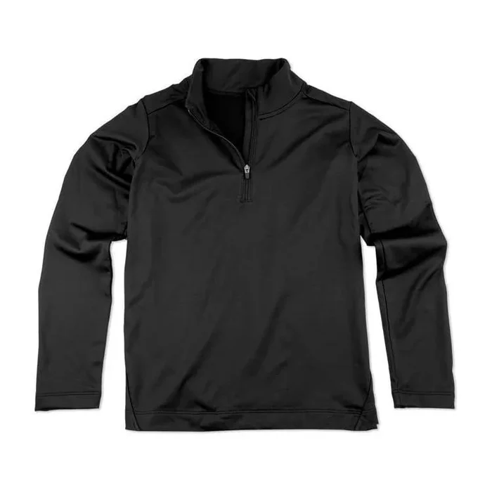 Polarmax Micro Fleece Zip-T Youth Black Medium