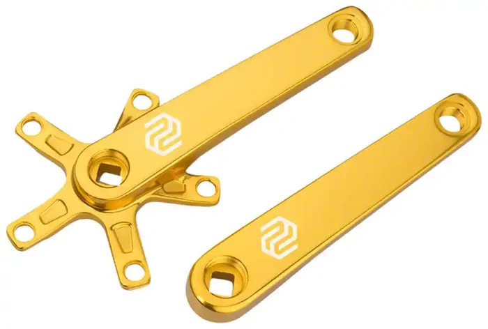 Promax SQ-1 Crank Arm Set – 160mm Square Taper JIS Spindle Interface 110mm BCD Gold
