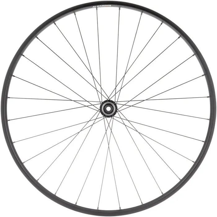 Quality Wheels Value Double Wall Series Disc Front Wheel – 700 12 x 100mm Center-Lock BLK