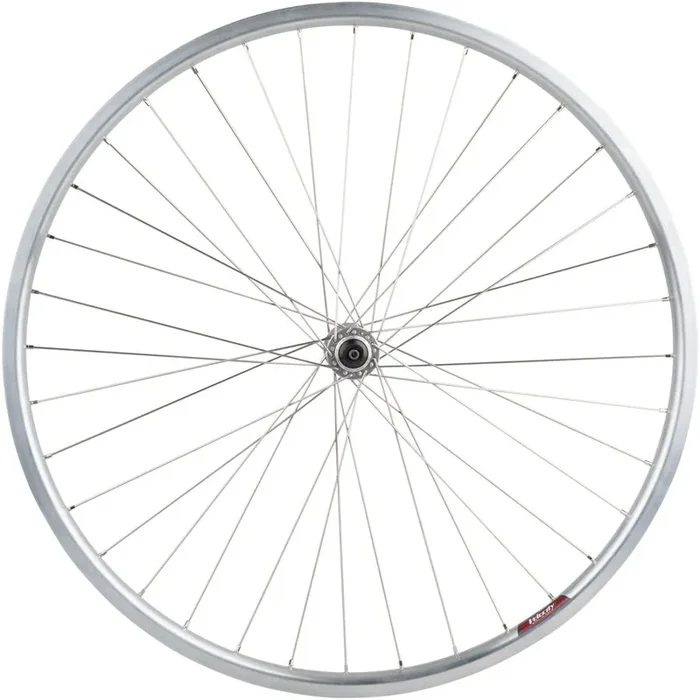 Quality Wheels Value HD Series Front Wheel – 700 QR x 100mm Rim Brake Silver Clincher 36H