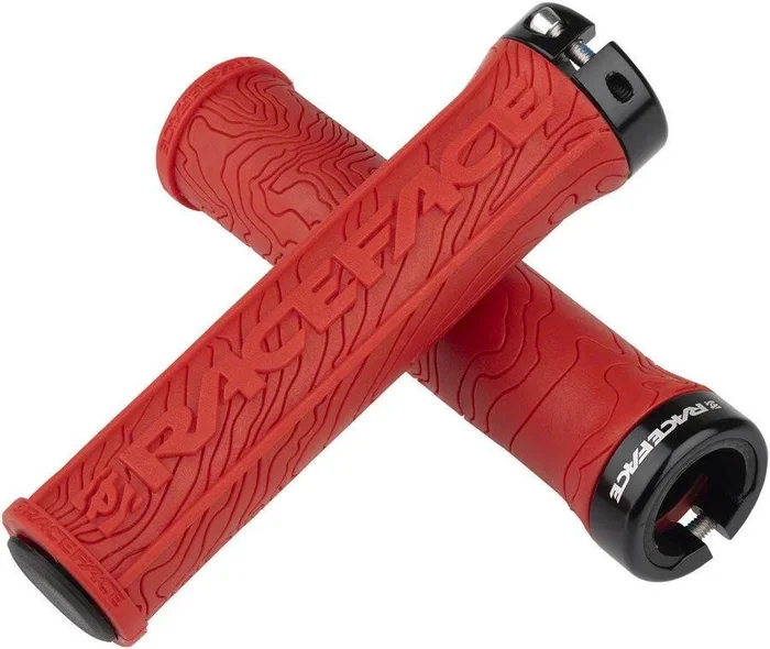 RaceFace Half Nelson Grips – Red Lock-On