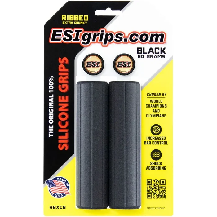 Ribbed Extra Chunky Grips – Black