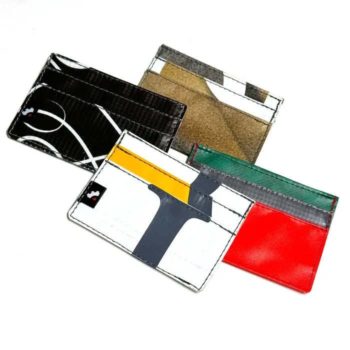 Ride Wallet – made with recycled ad banners