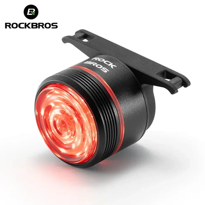 ROCKBROS BL-S2 Bicycle Tail Light Smart Auto Brake Sensing Light Waterproof Rear Touch-sensitive Cycling Taillight Vibration Wake-up