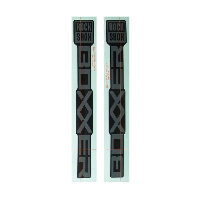 RockShox Decal Kit for BoXXer Base D1 Grey for Diffusion Black