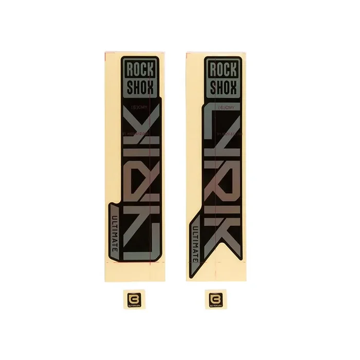 RockShox Fork Decal Kit – Lyrik Ultimate 27.5″/29″ Gloss Rainbow Foil For High Gloss BLK 2023+