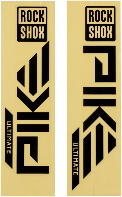 RockShox Fork Decal Kit – Pike Ultimate 27.5″/29″ Gloss BLK For Silver 2023+