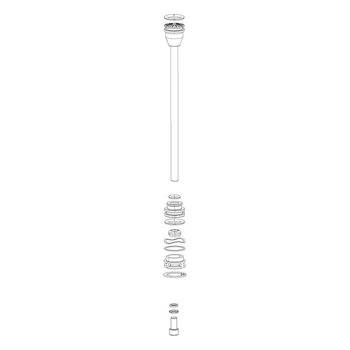 RockShox Solo Air Spring for RVL SA 140 BLK 140mm
