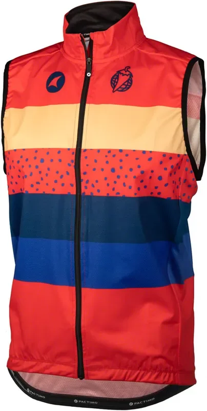 Salsa Team Polytone Mens Vest – Red w/ Stripes Small