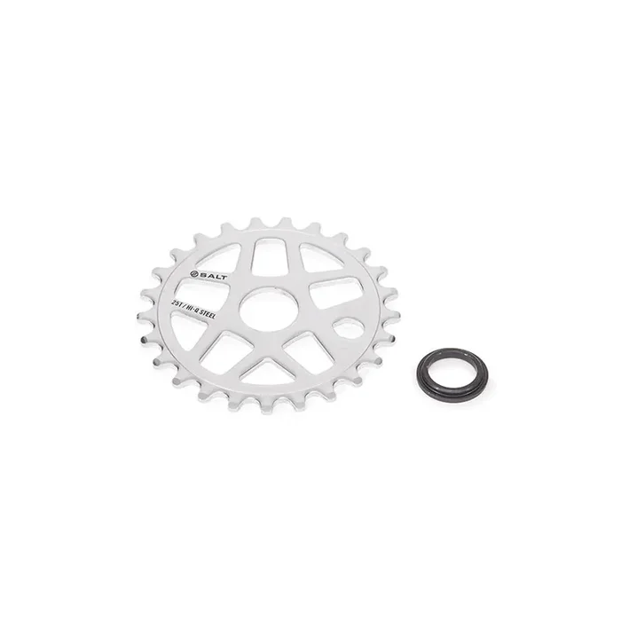 Salt Gateway Chainring Teeth 25 6061-T6 Aluminum Silver