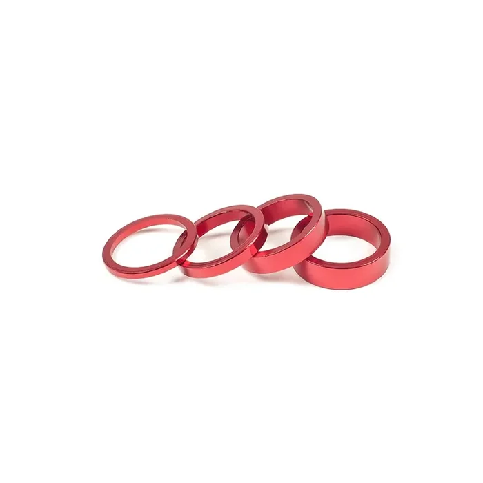 Salt Headset Spacer Headset Spacer 1-1/8‘‘ Height 3mm/5mm/8mm/10mm 6061-T6 Aluminum Red