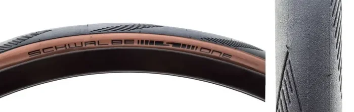Schwalbe One Tire – 700 x 28 Tubeless Folding Bronze Performance Line RaceGuard Addix E-25