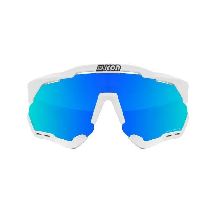 Scicon Aeroshade Sunglasses White/White Fender Multimirror Blue
