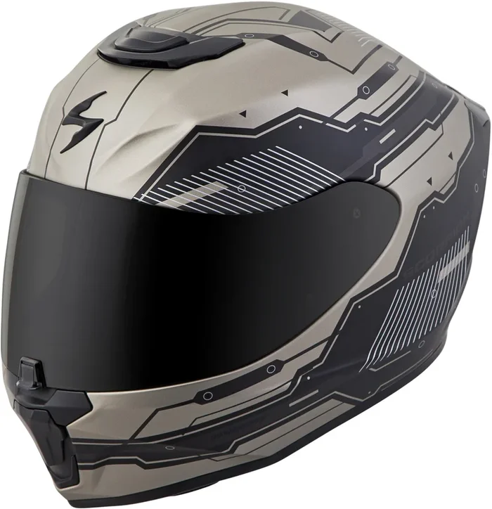 SCORPION EXO Exo-R420 Full-Face Helmet Techno Titanium 2x Titanium/Black 2X-Large