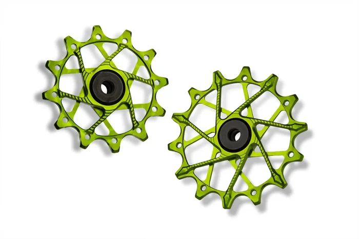 Set de Poleas 12T-14T GARBARUK 11/12p Para SRAM Verde